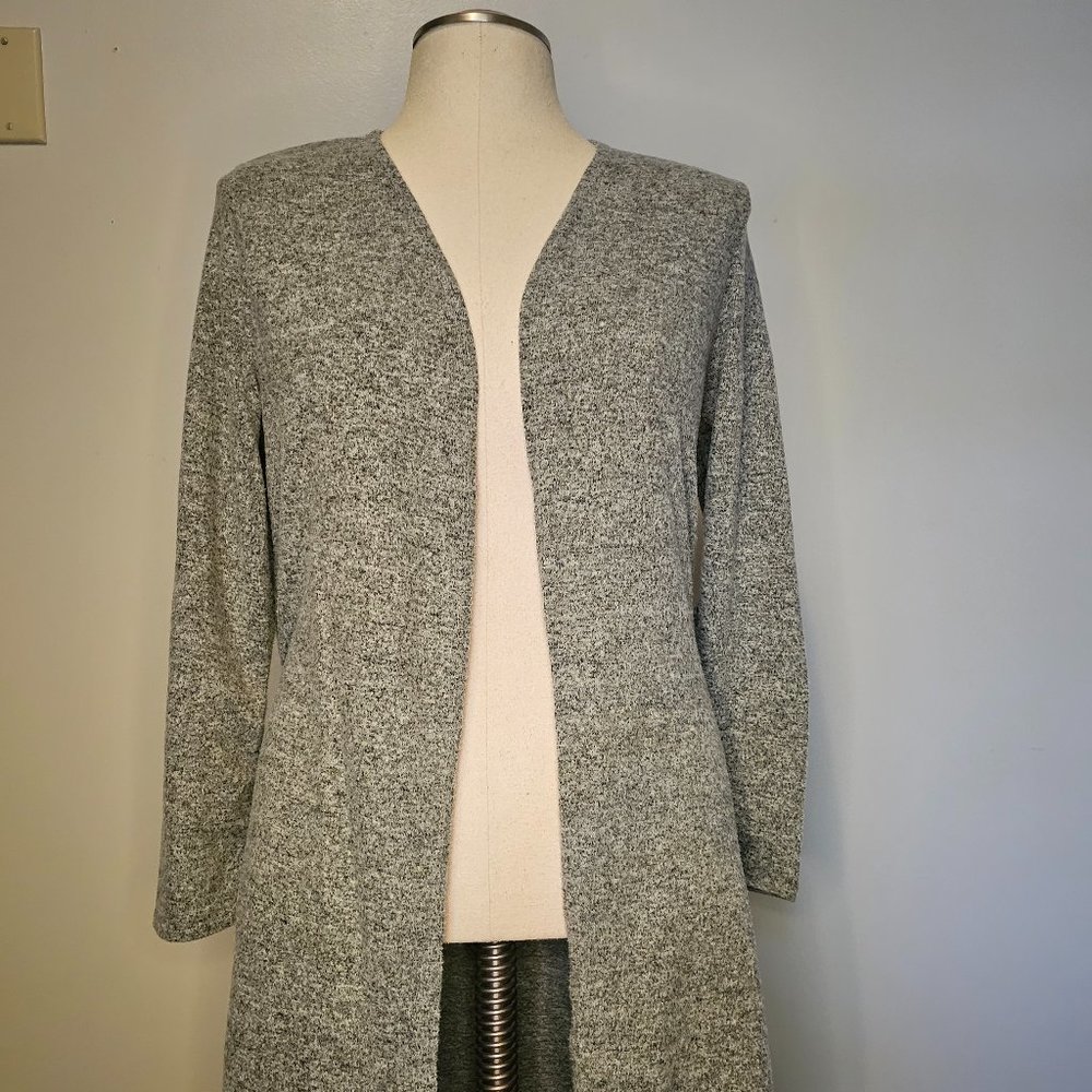 Soft marled duster cardigan